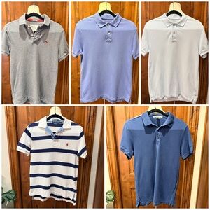 Bundle of 5 polos Men's Shirt Polo Ralph, Keneth Cole, J. Crew size small